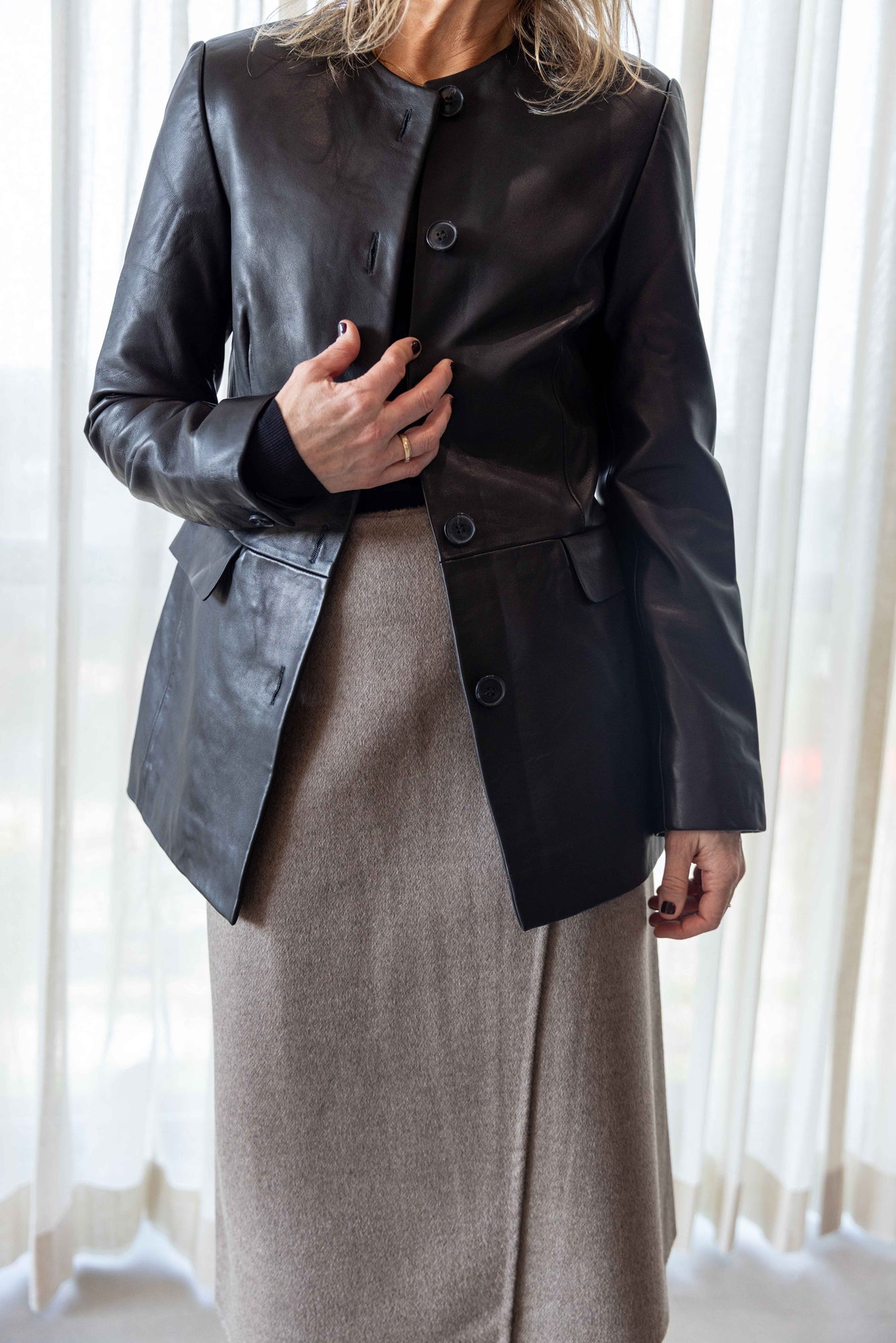 A Emery Esme Leather Jacket