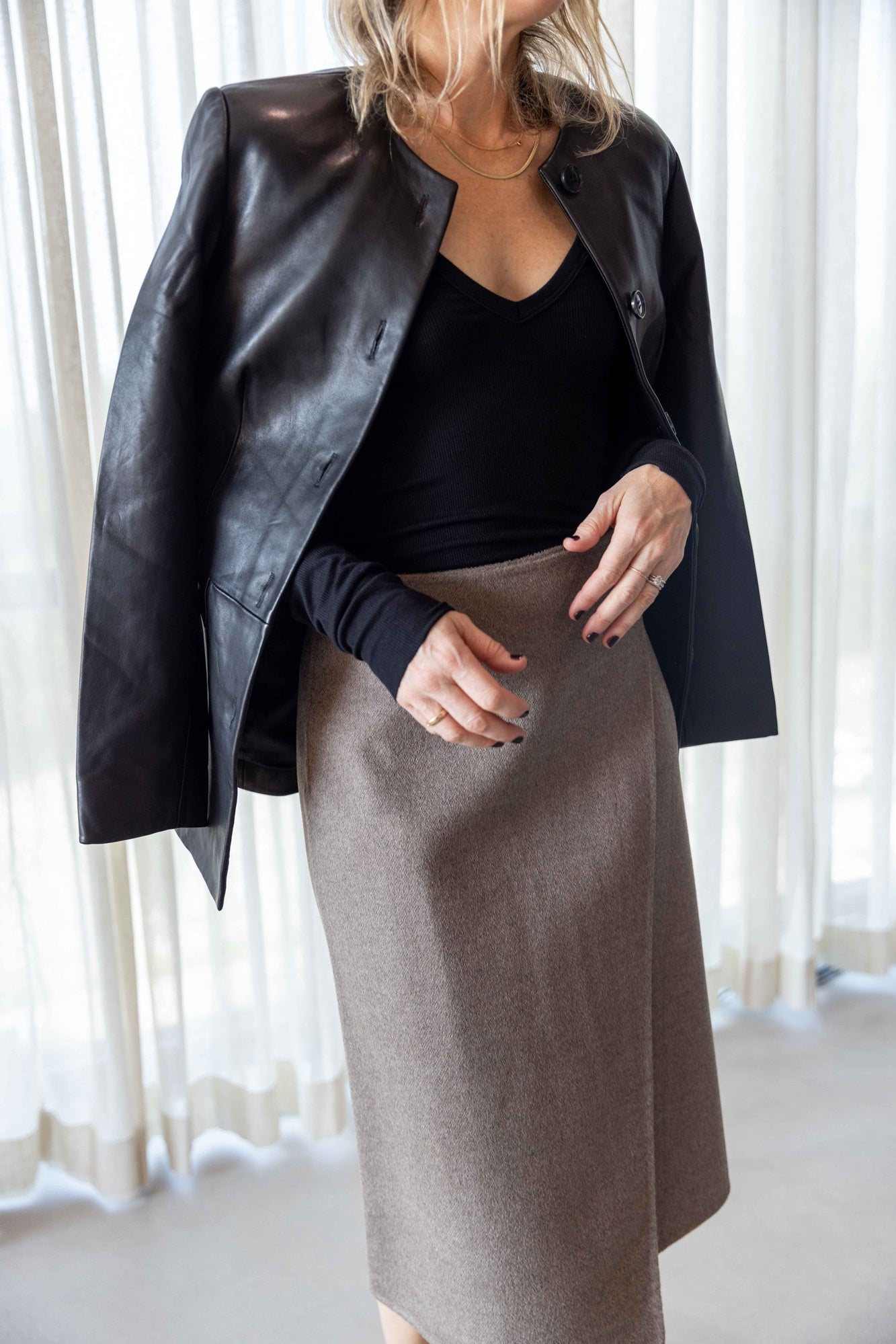 A Emery Esme Leather Jacket