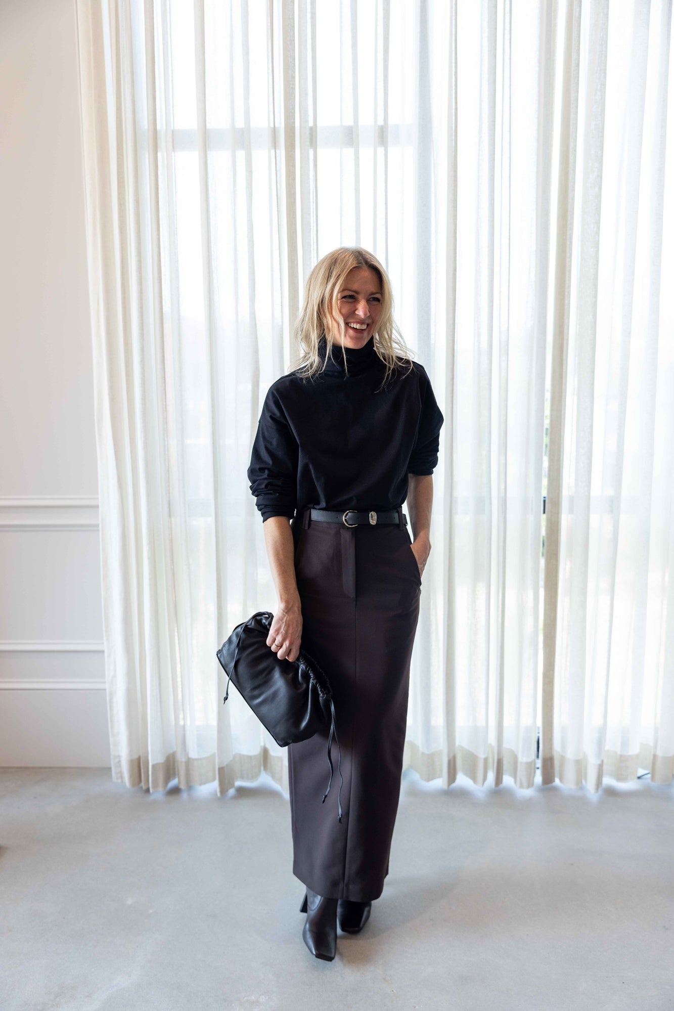 A Emery Miles Top-Black
