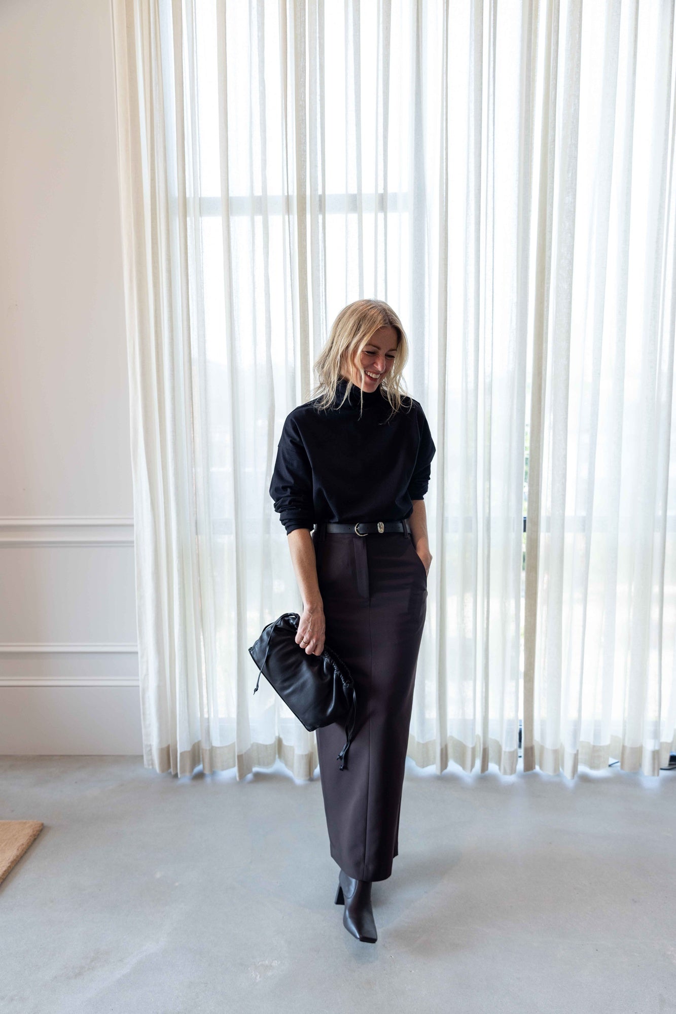 A Emery Miles Top-Black