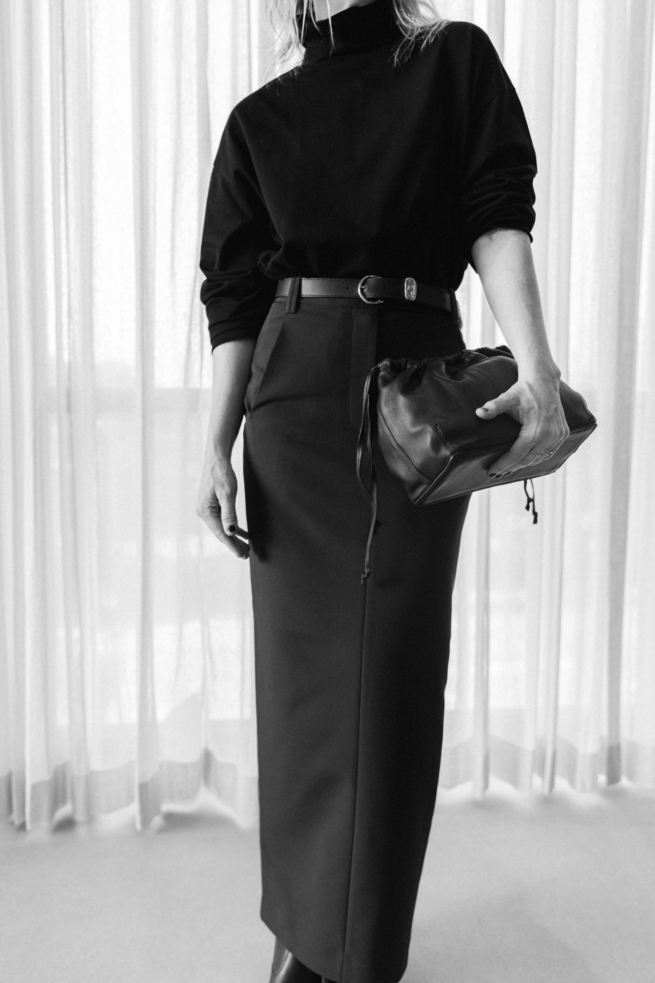 A Emery Miles Top-Black