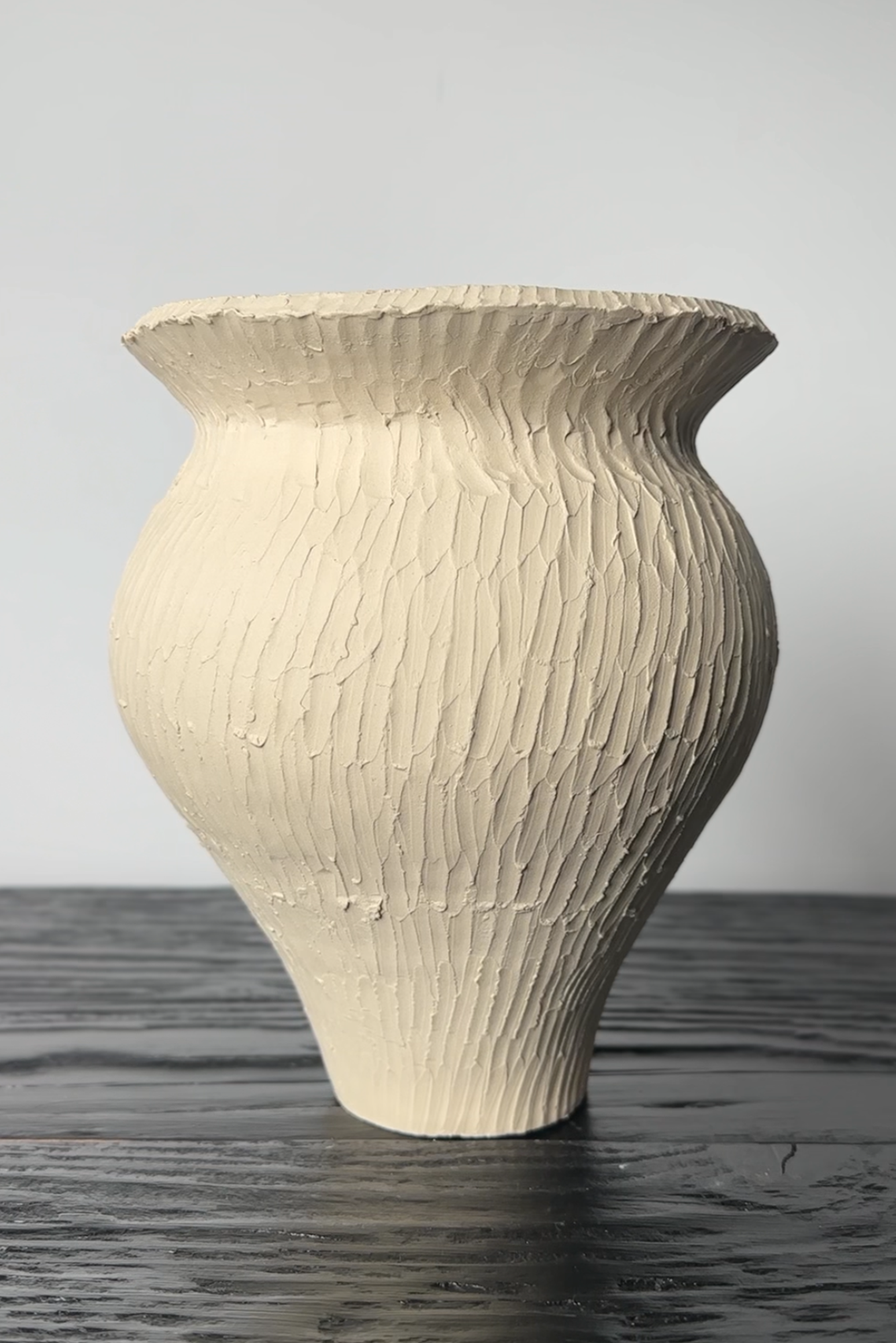 photo of amanda hummes hand crafted textured vase 