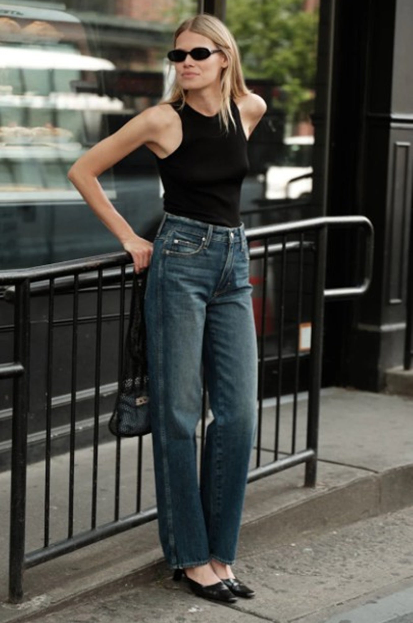 Amo Annette High Rise Straight Leg Jeans