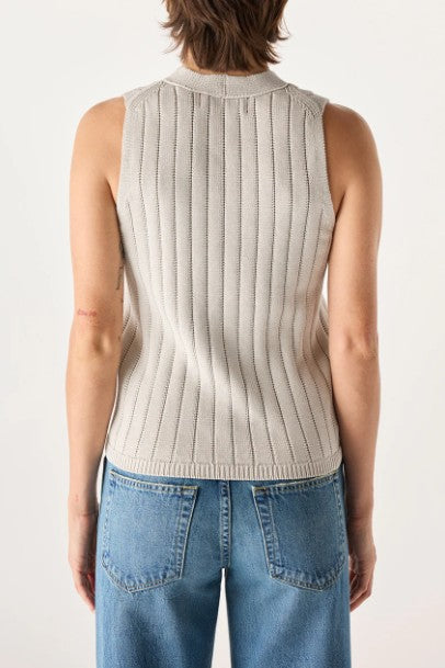 back image of a model wearing the Amo Marlowe Sweater