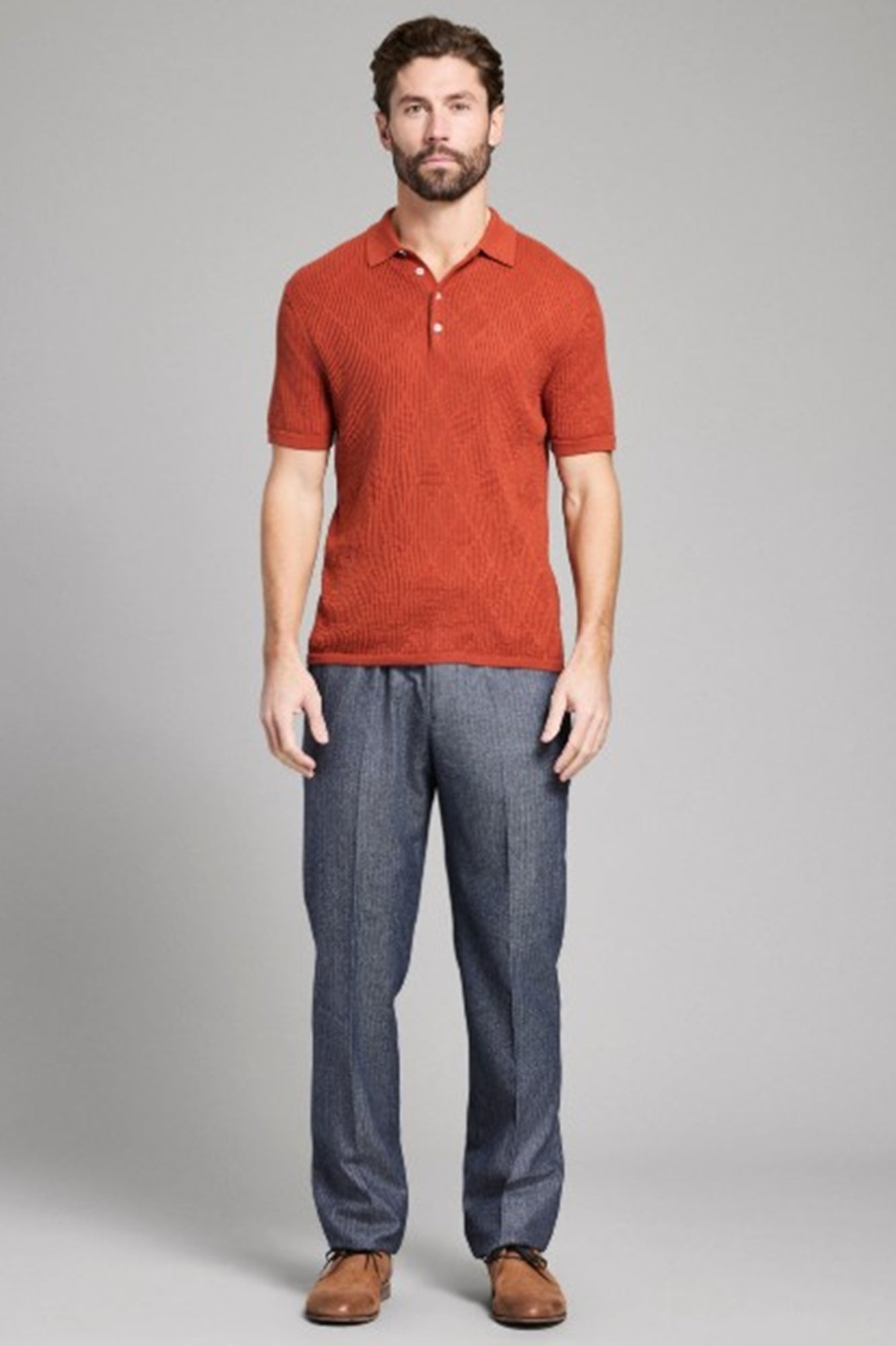 Billy Reid Diamond Sweater Polo