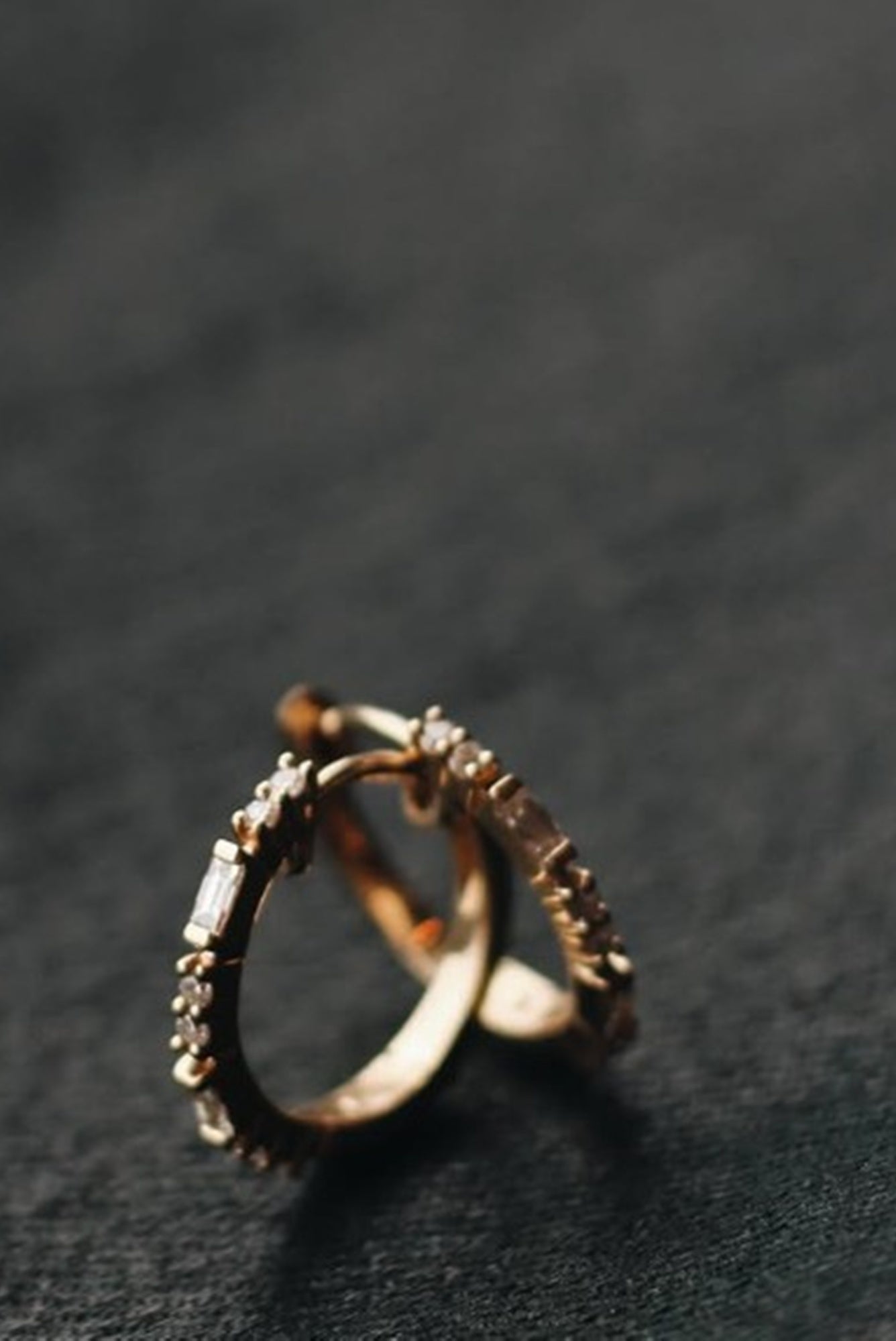 Charme Silkiner Diamond Hoop Earrings