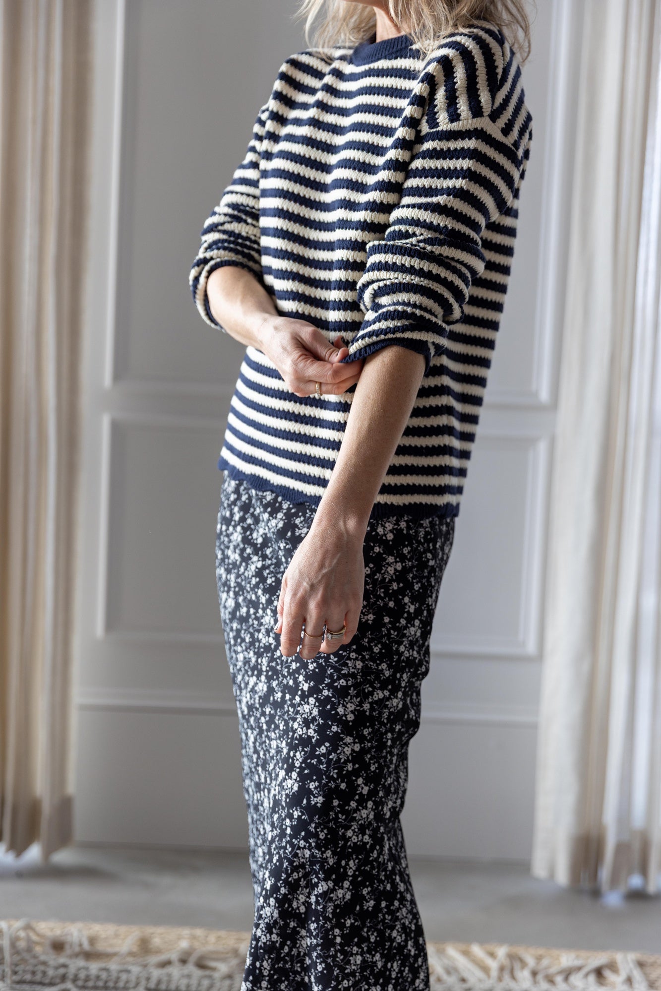 image of a woman wearing the Ciao Lucia Febo Pullover