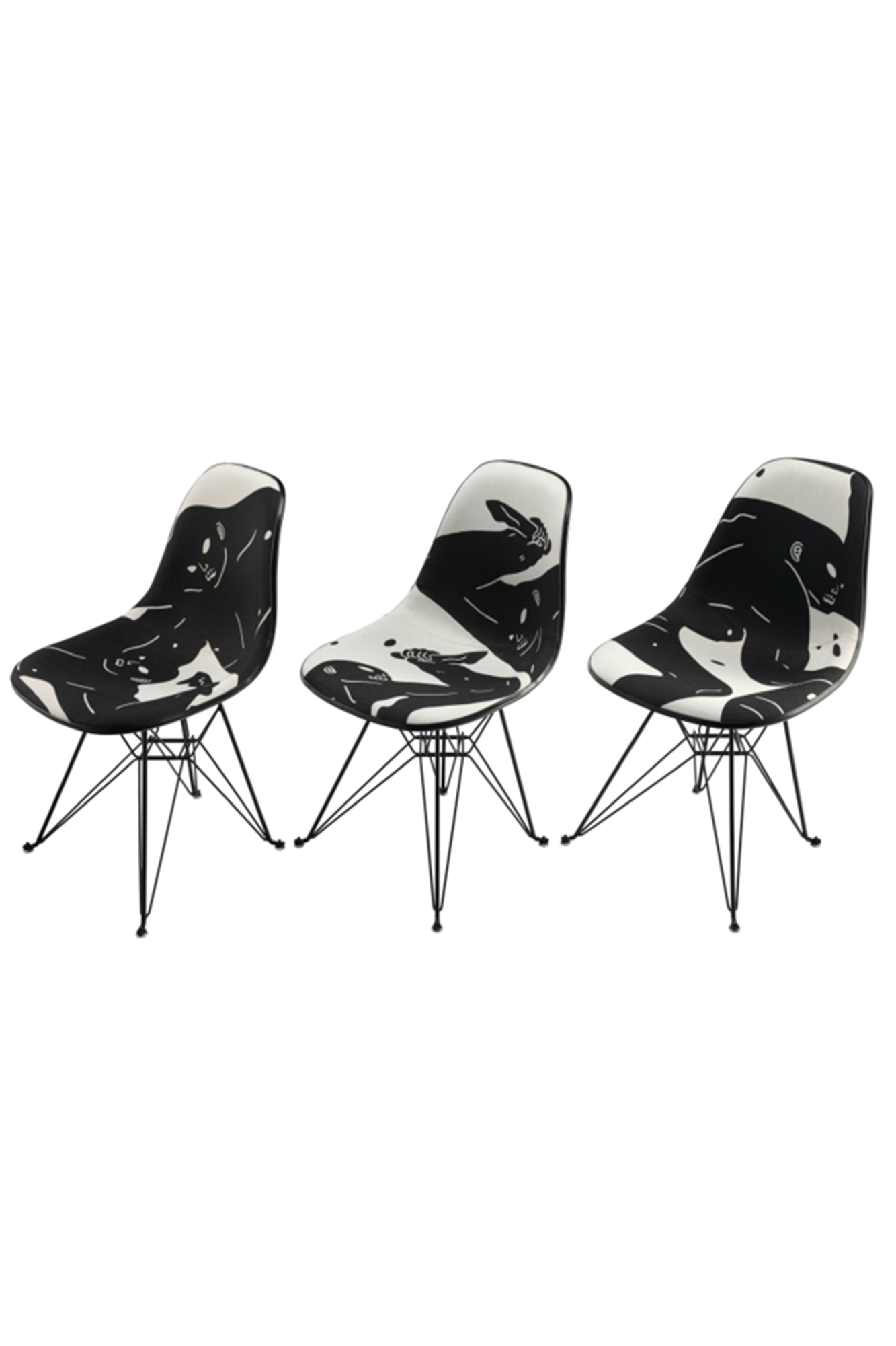 Cleon Peterson signed Chairs 3 of 30, Museum of Contemporary Art Denver