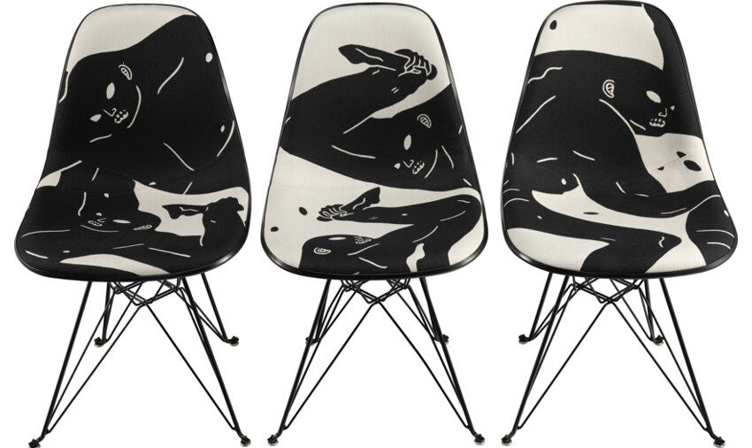 Cleon Peterson signed Chairs 3 of 30, Museum of Contemporary Art Denver