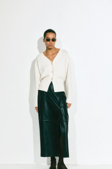 Dagmar Leather Wrap Skirt