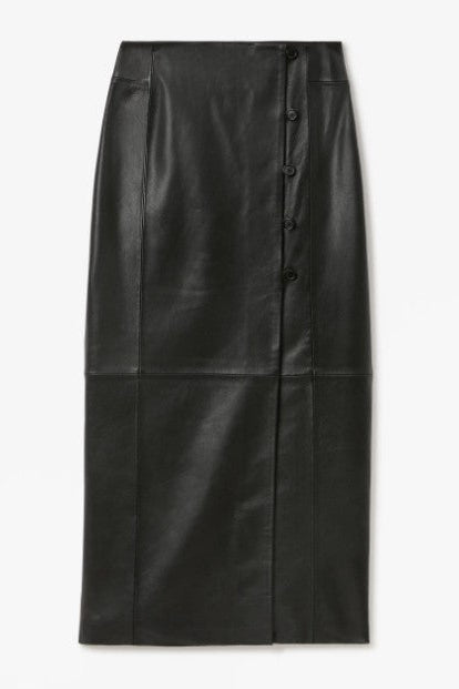 Dagmar Leather Wrap Skirt