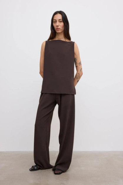 Dagmar Sleeveless Crepe Top