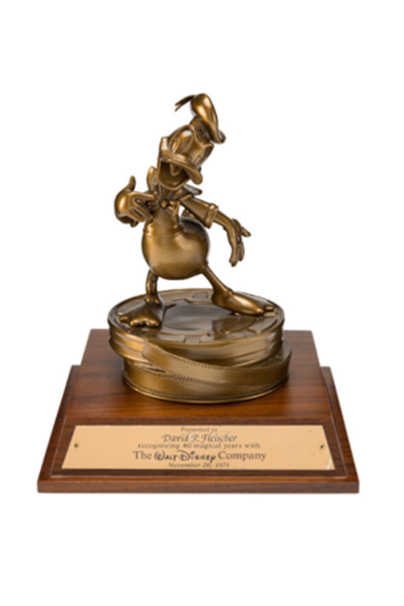 Walt Disney Donald Duck 40 Year Service Award 1971 Very Rare