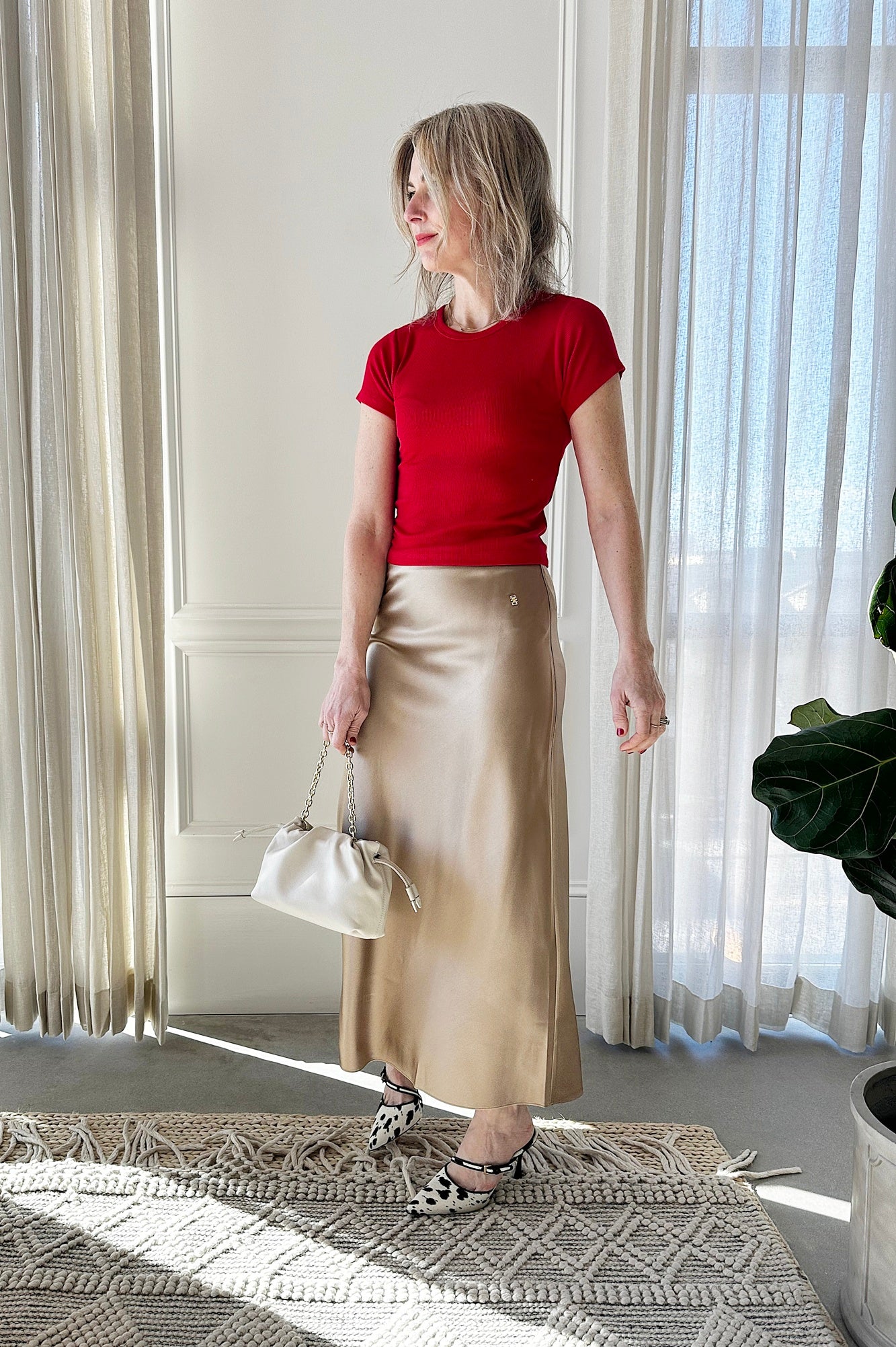 Eterne Camila Midi Skirt