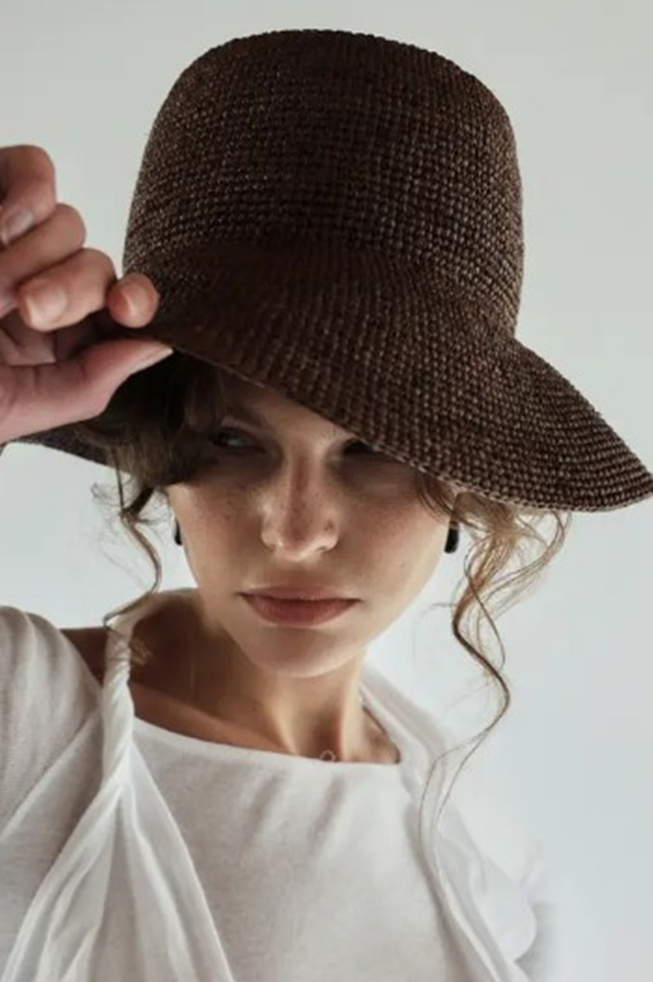 Janessa Leone Felix Brown Hat