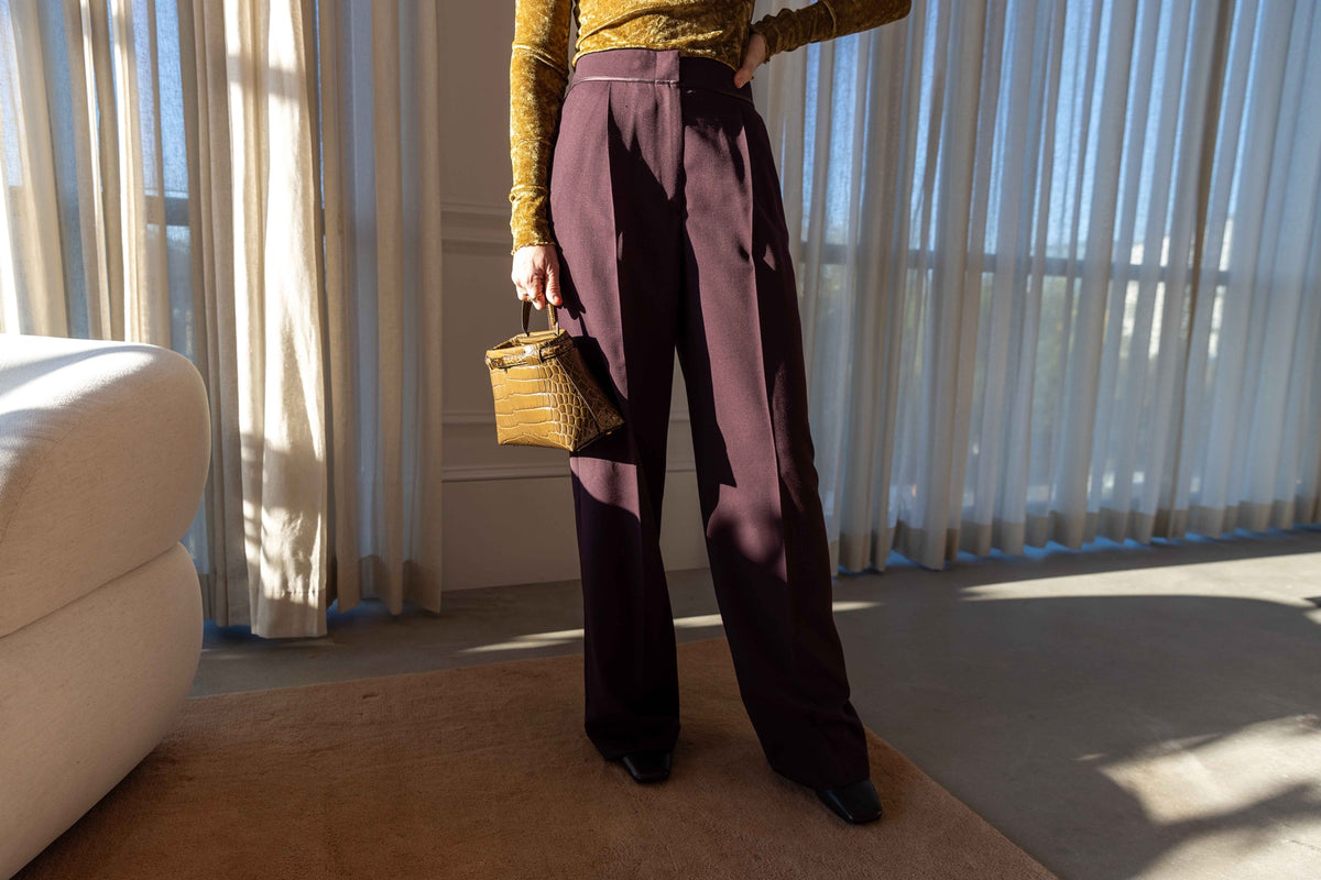 Forte Forte Flocked Stretch Tulle Turtleneck, Leaf
