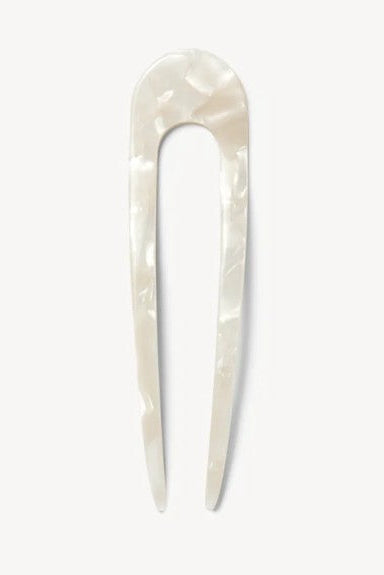 Machete French Hair Pin-White Shell
