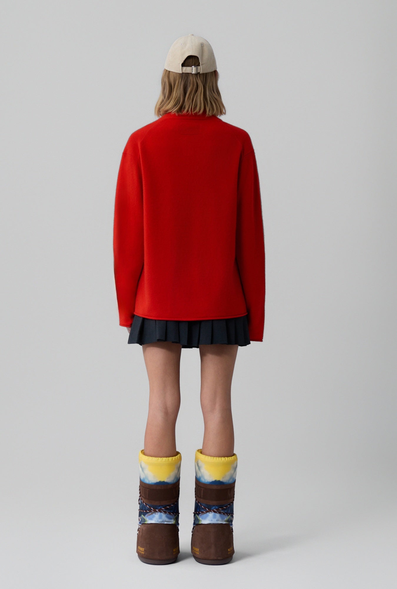 Guest in Residence Everywear Cardigan-Chili