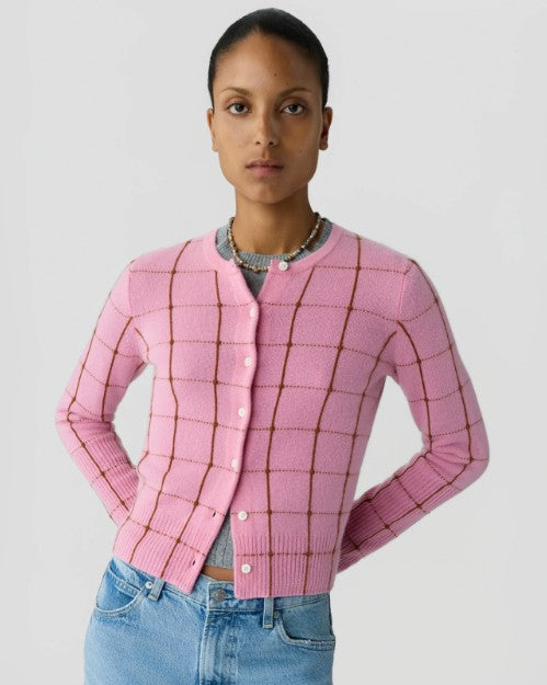 Guest in Residence Jane Checker Cardigan