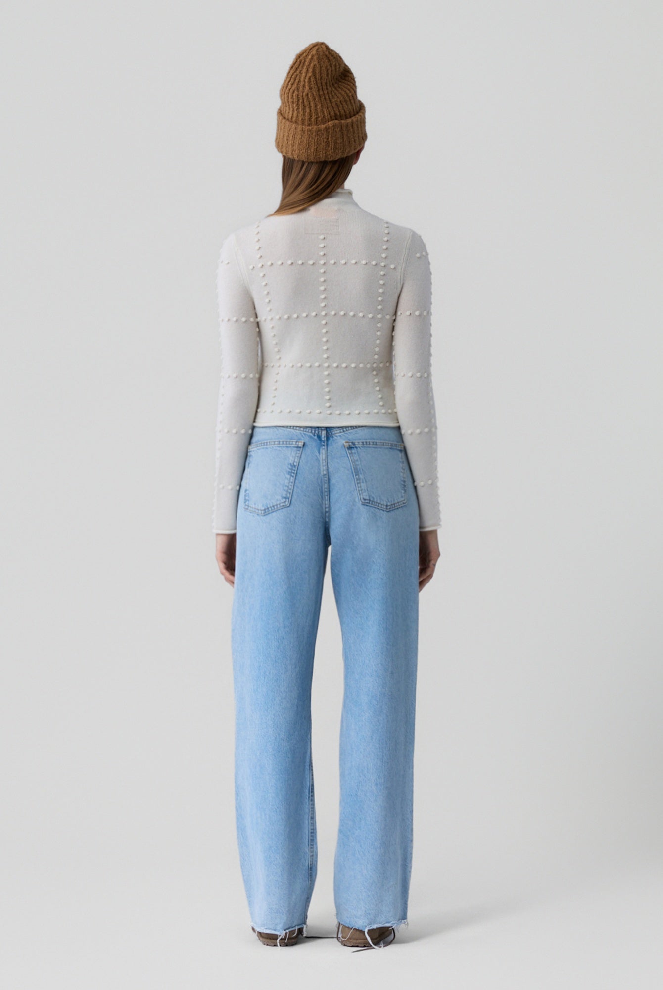 Guest in Residence Popcorn Sweater-Cream