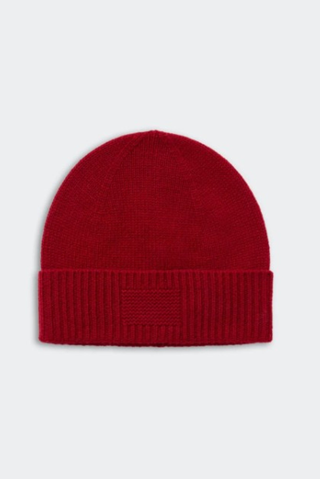 image of the guest in residence ribbed cuff beanie in red