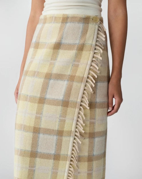 Guest in Residence Tartan Wrap Skirt, alternate view