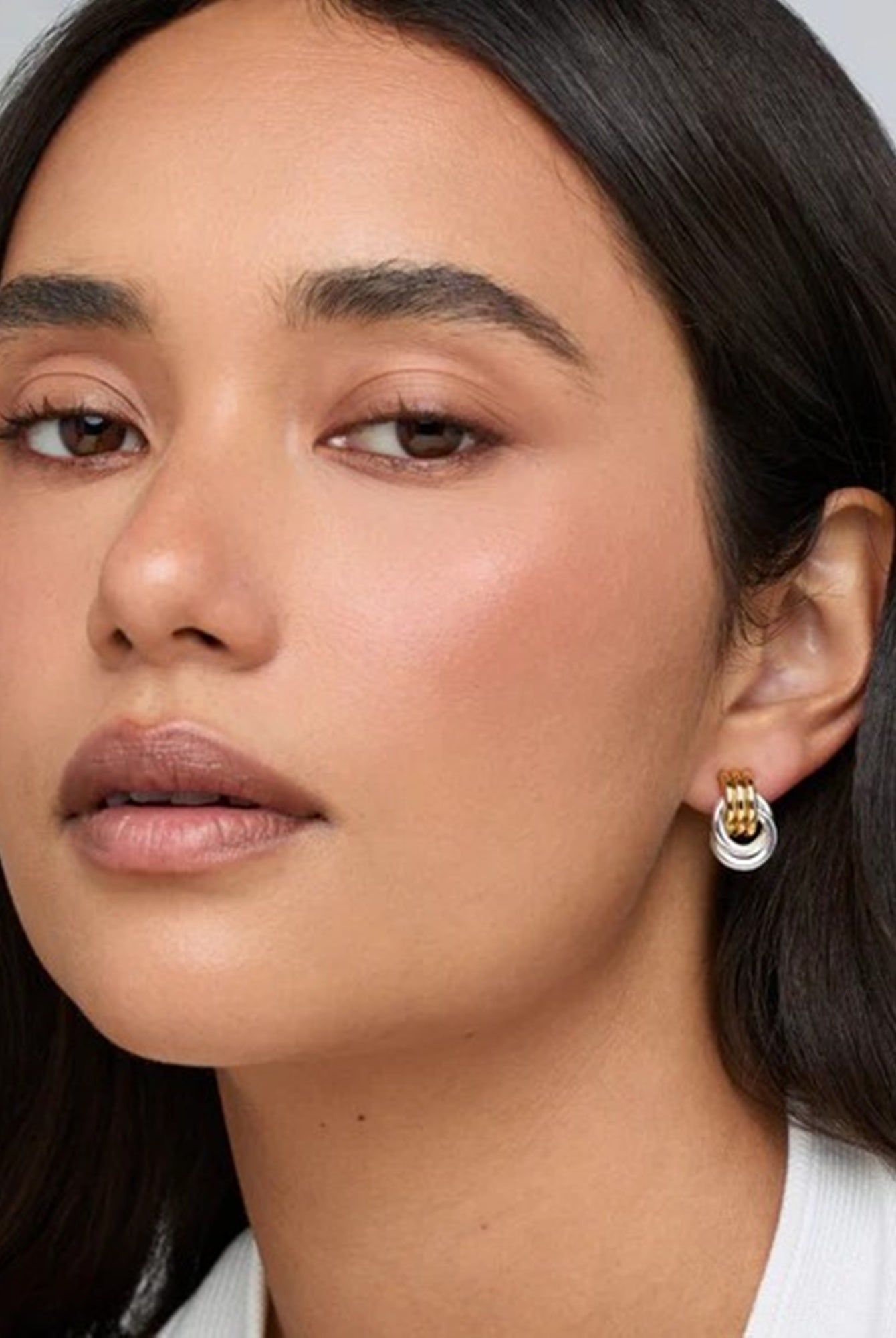 Heaven Mayhem Micro Knot Earrings-Mixed Metal