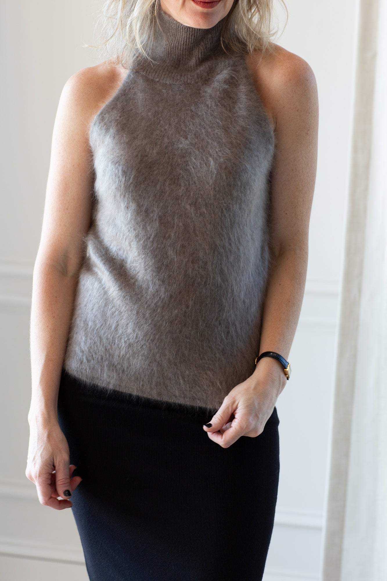 Lisa Yang Leya Brushed Cashmere Top