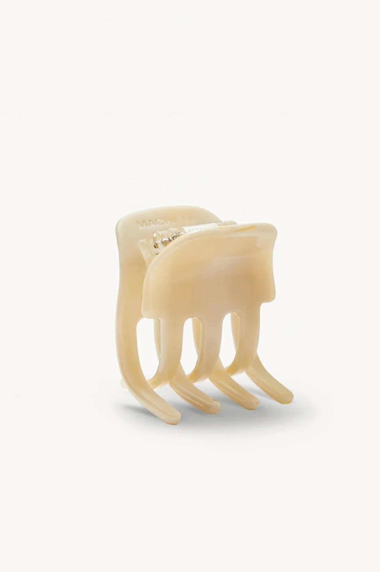 alabaster hair clip or claw  on a white background