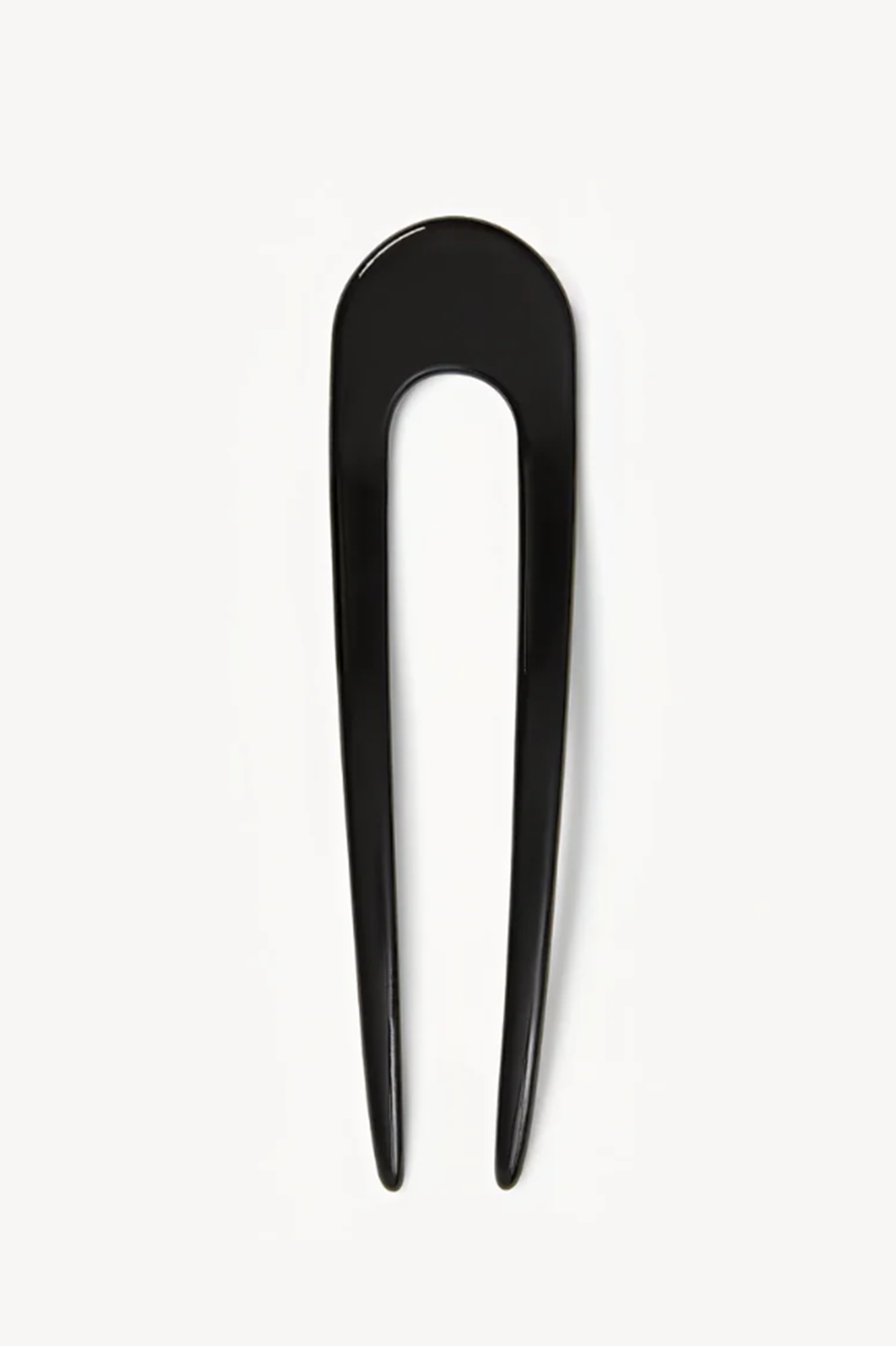 Black hairpin on a white background