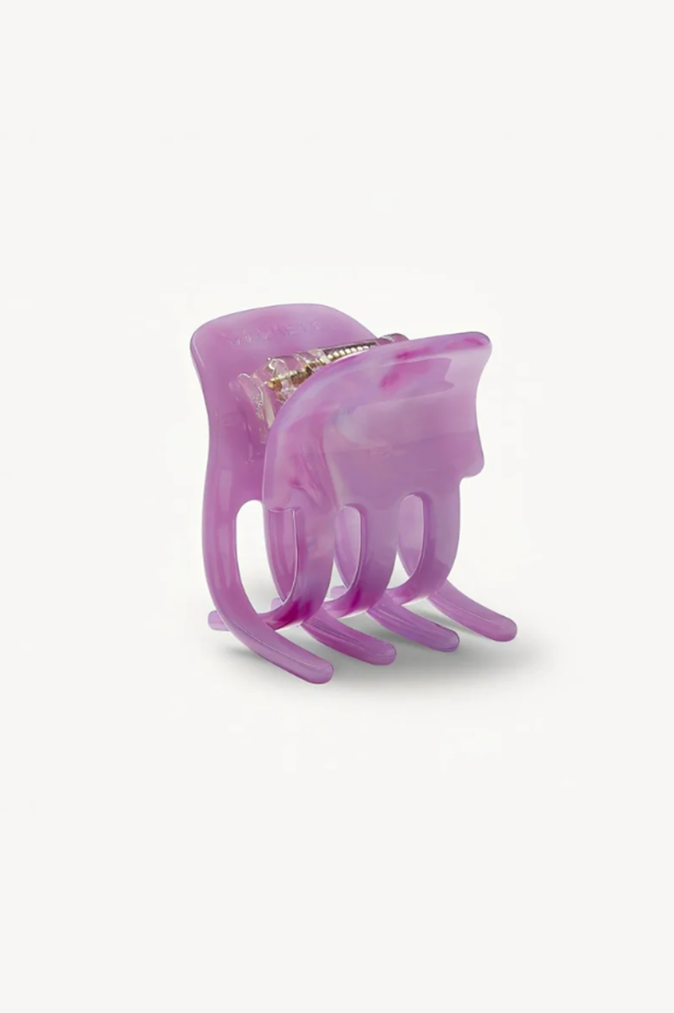 Aubergine hair or claw clip on a white background