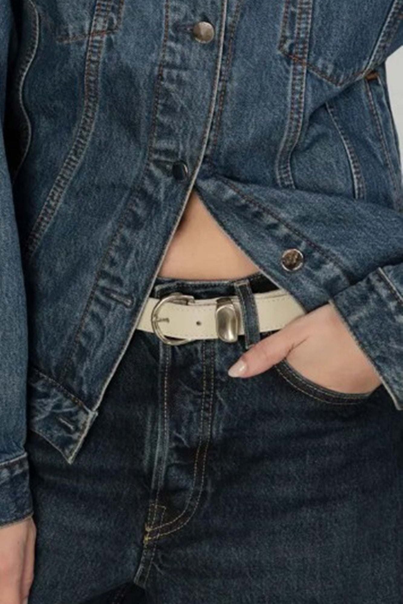 Janessa Leone Myra Off White Belt