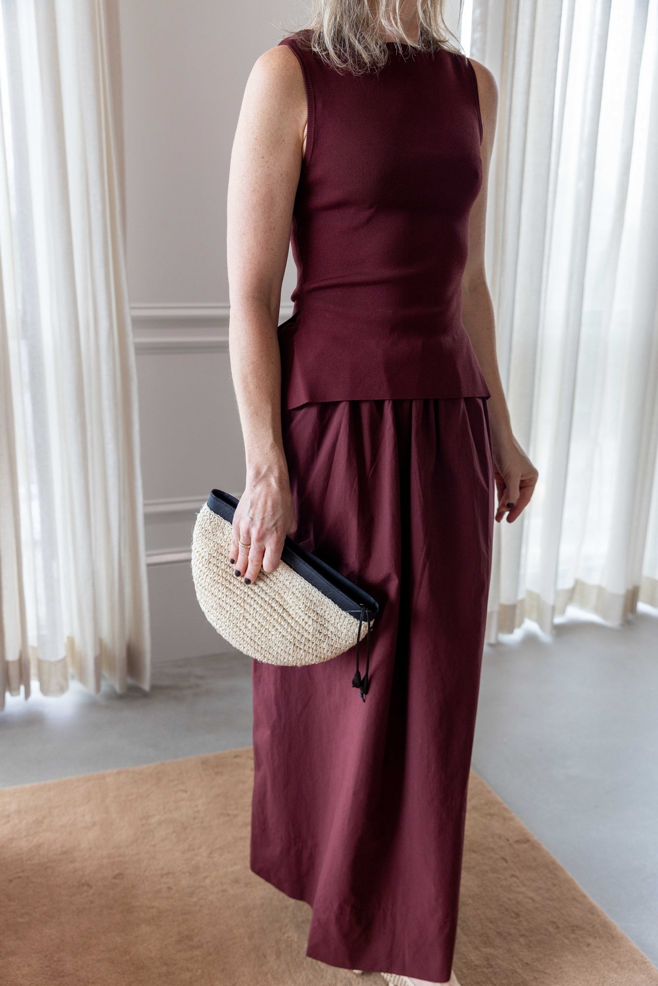 Onia Boatneck Mix Media Dress