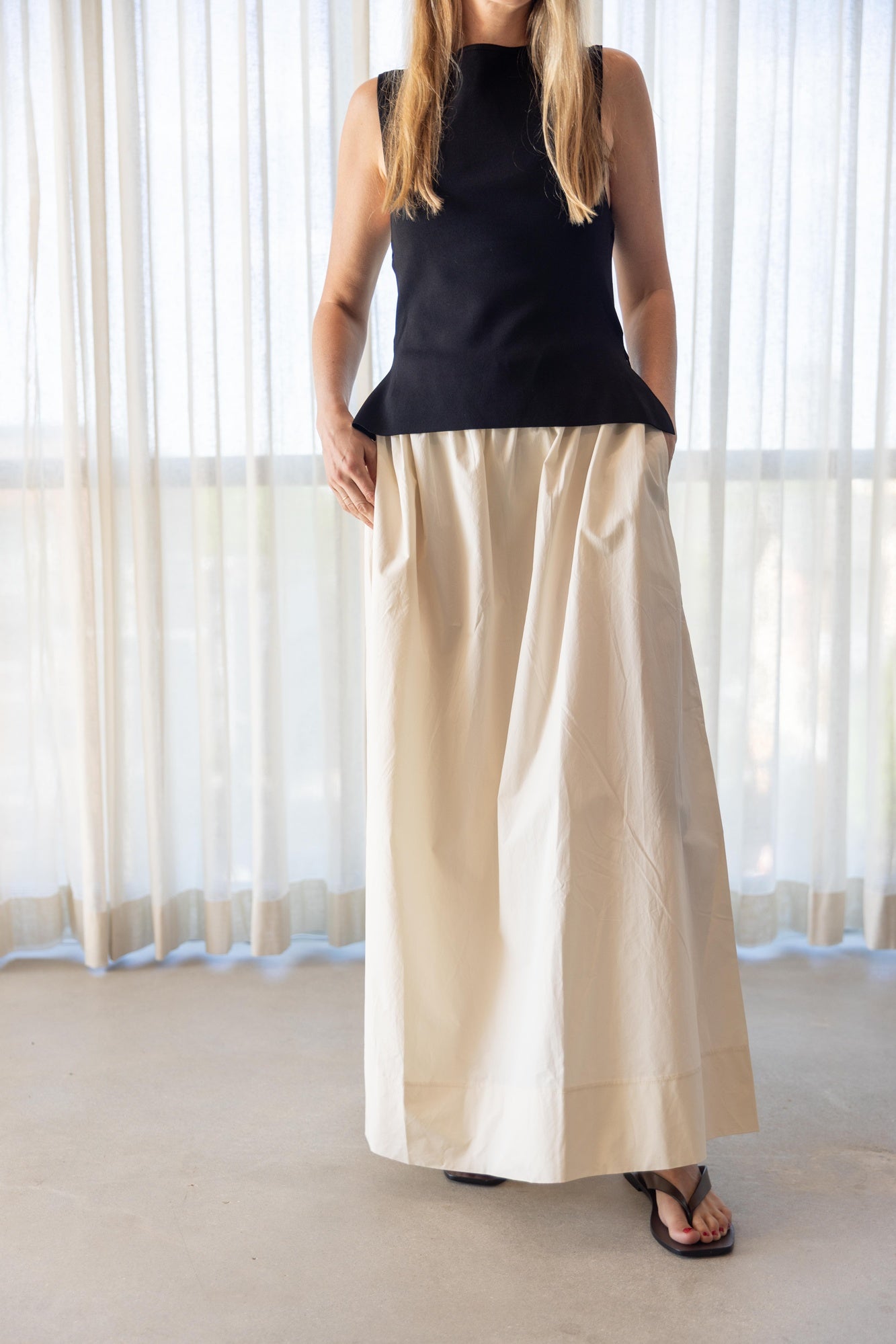 Onia Boatneck Mix Media Dress