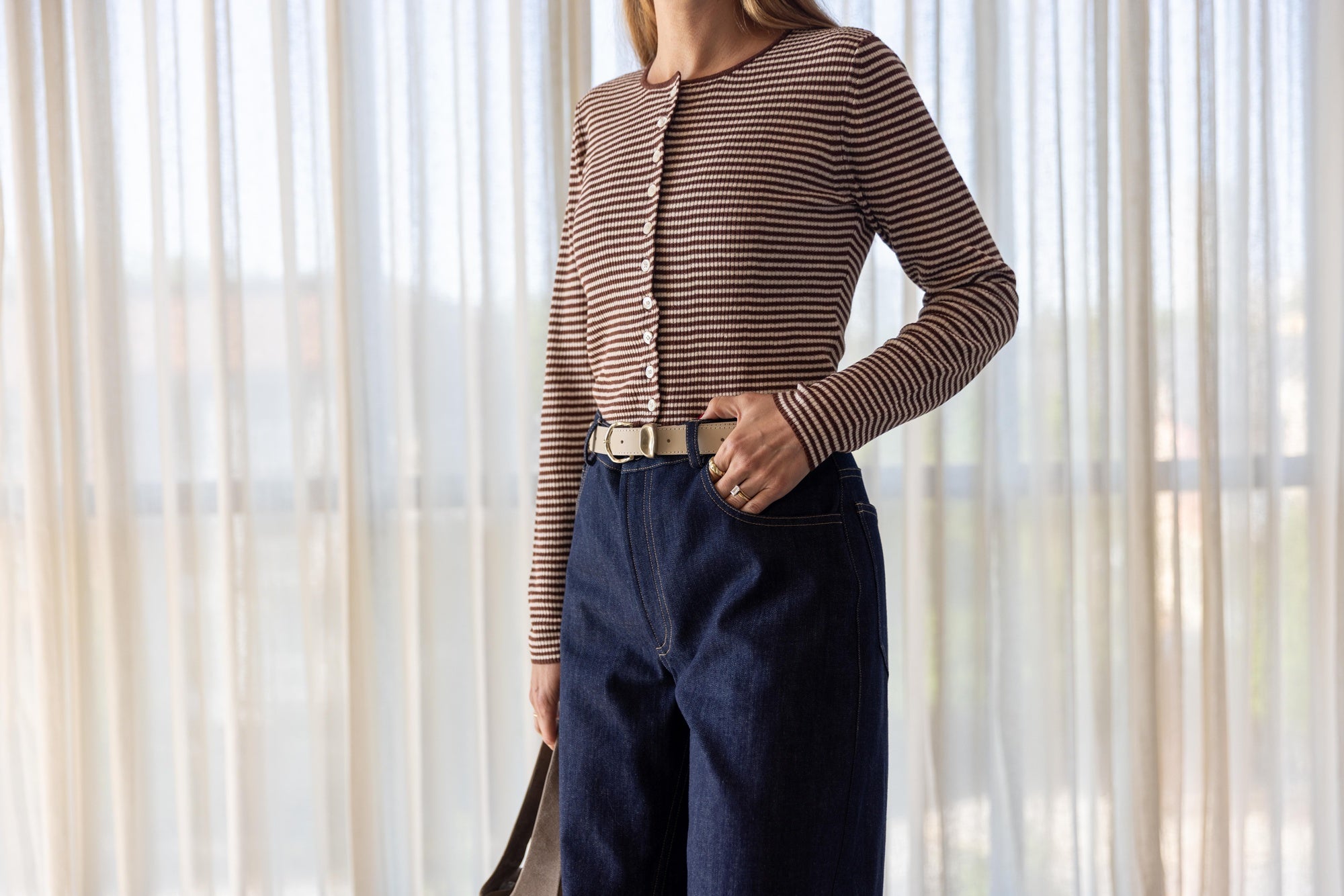 Onia Linen Rib Cardigan