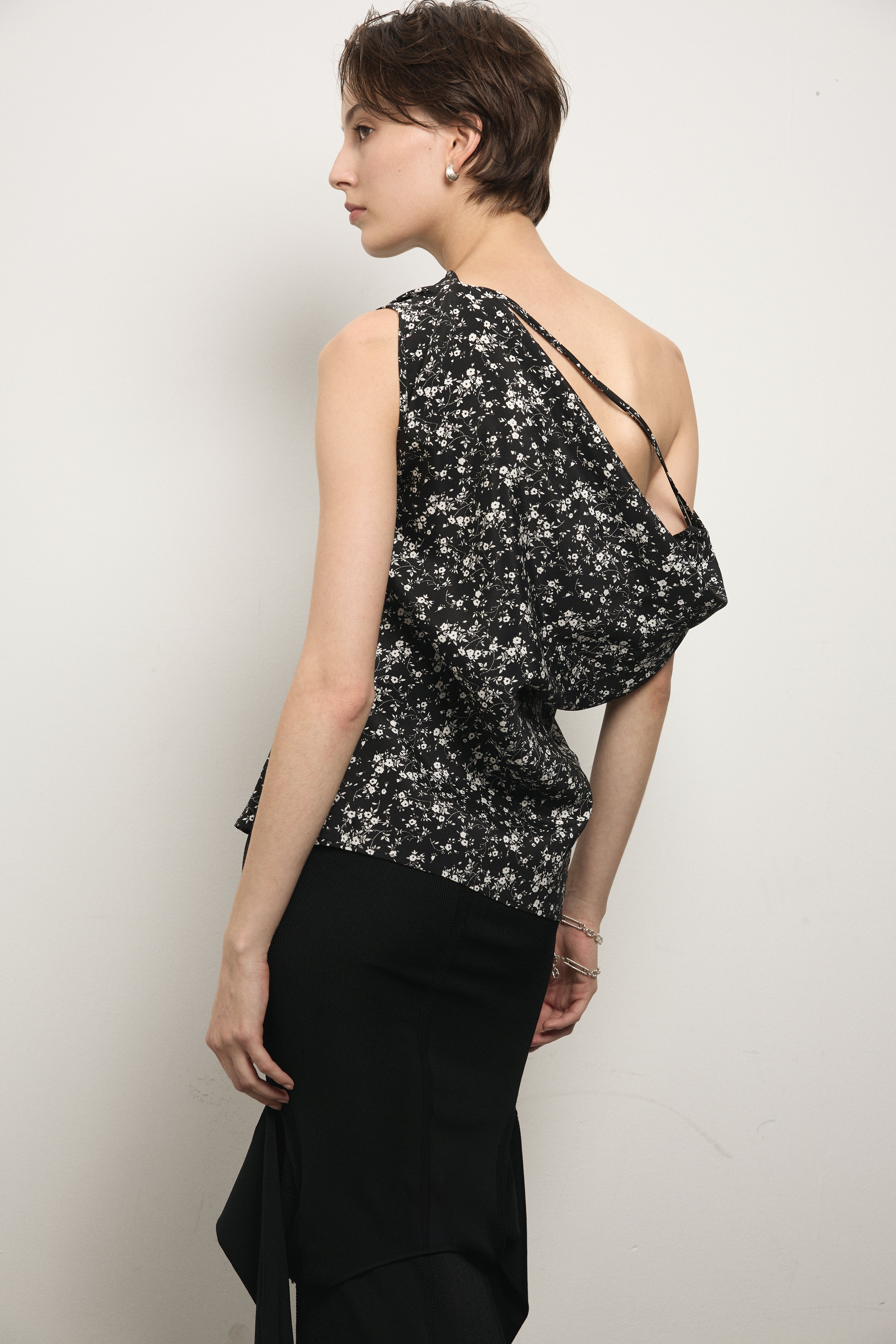 image of a model wearing the Paris Georgia Christophe top
