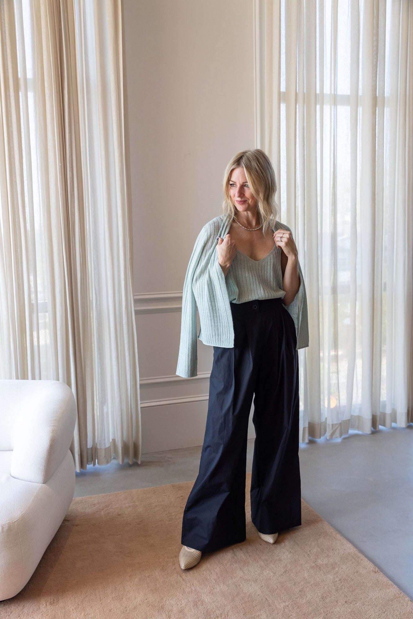 Guest in Residence Rib Stealth Cardigan