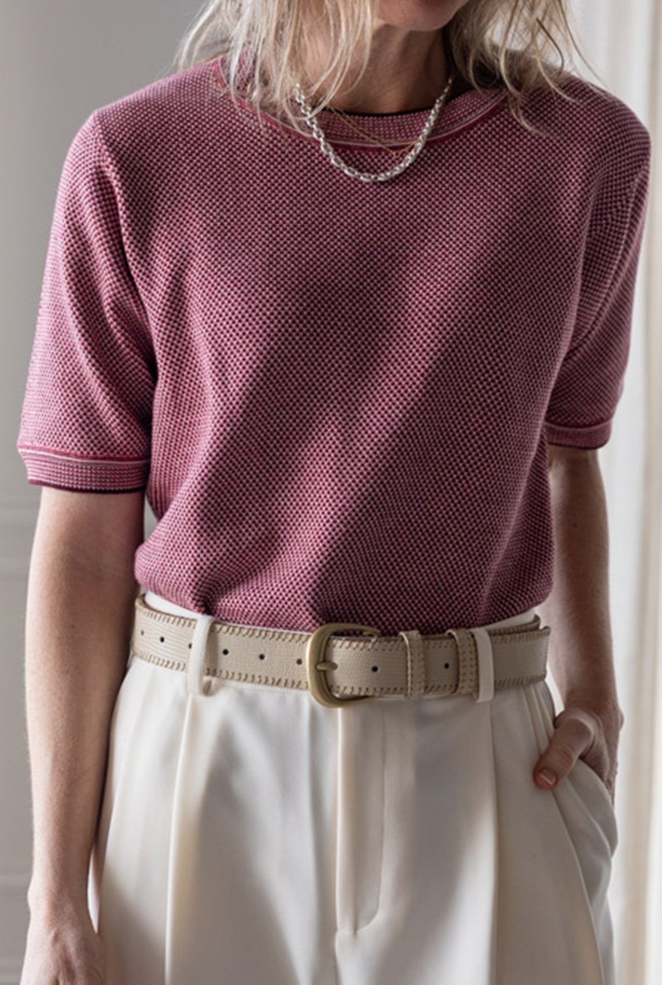 image of a woman wearing the Rachel Comey Jeram Top