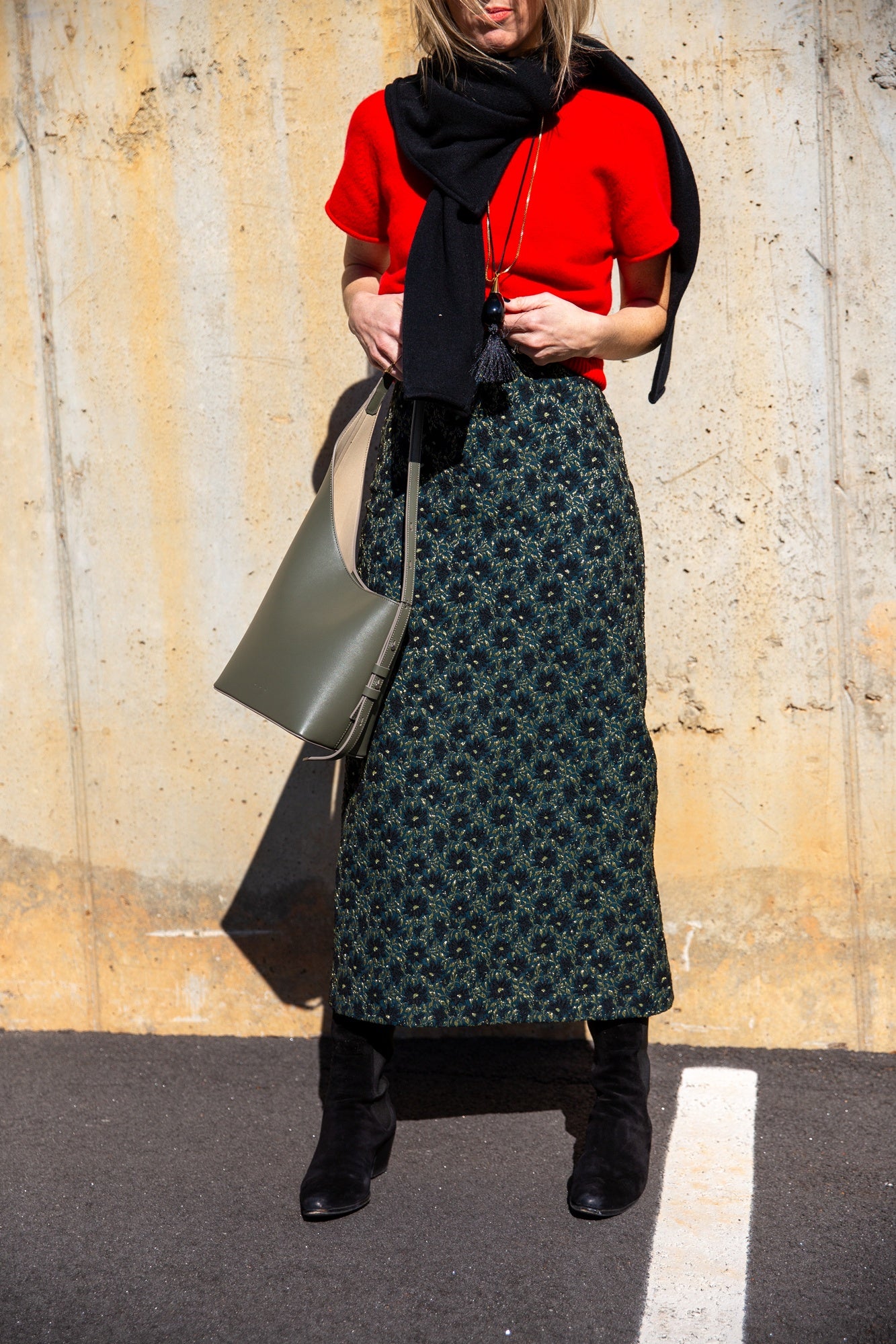 Sablyn Jones Saddle Raglan Short Sleeve Sweater