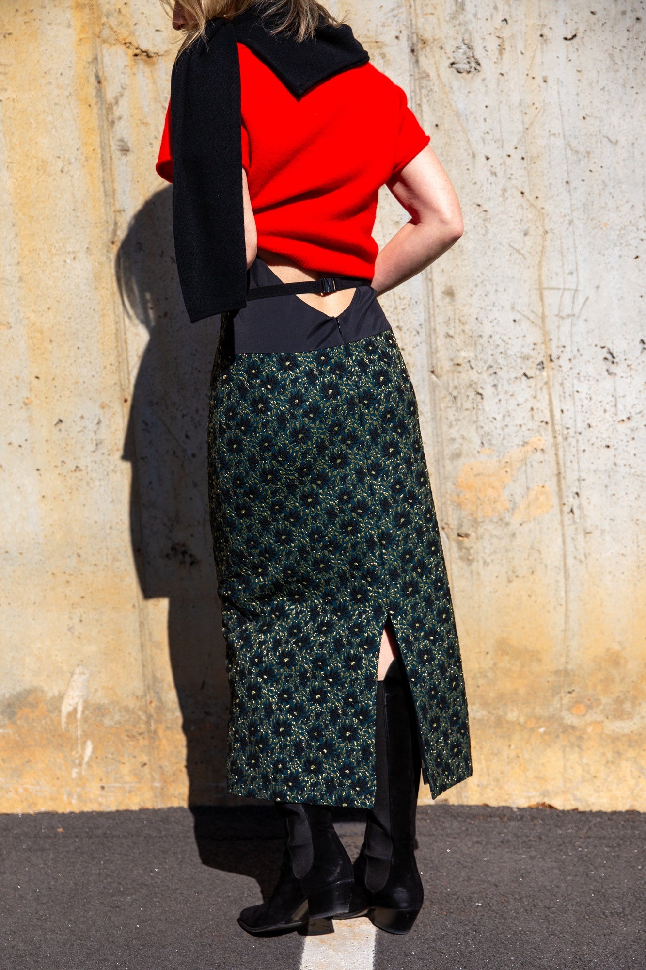 Sablyn Jones Saddle Raglan Short Sleeve Sweater