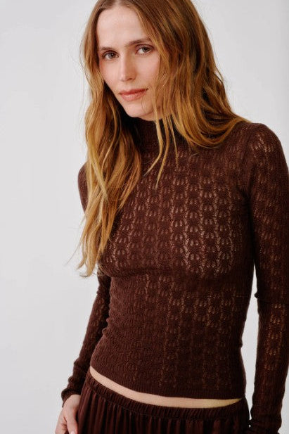 Sablyn Rhea Long Sleeve Mock Neck Top