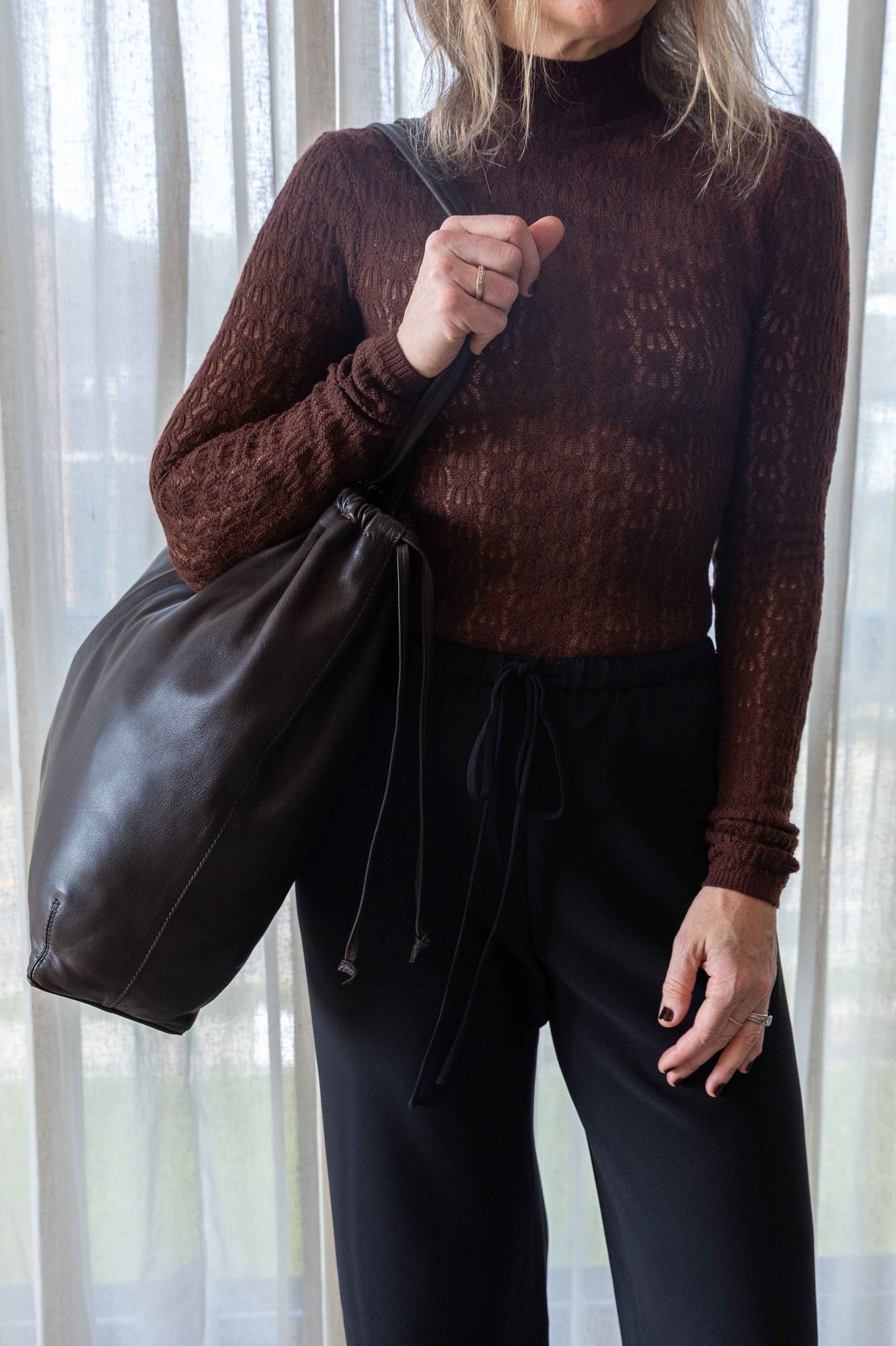 Sablyn Rhea Long Sleeve Mock Neck Top