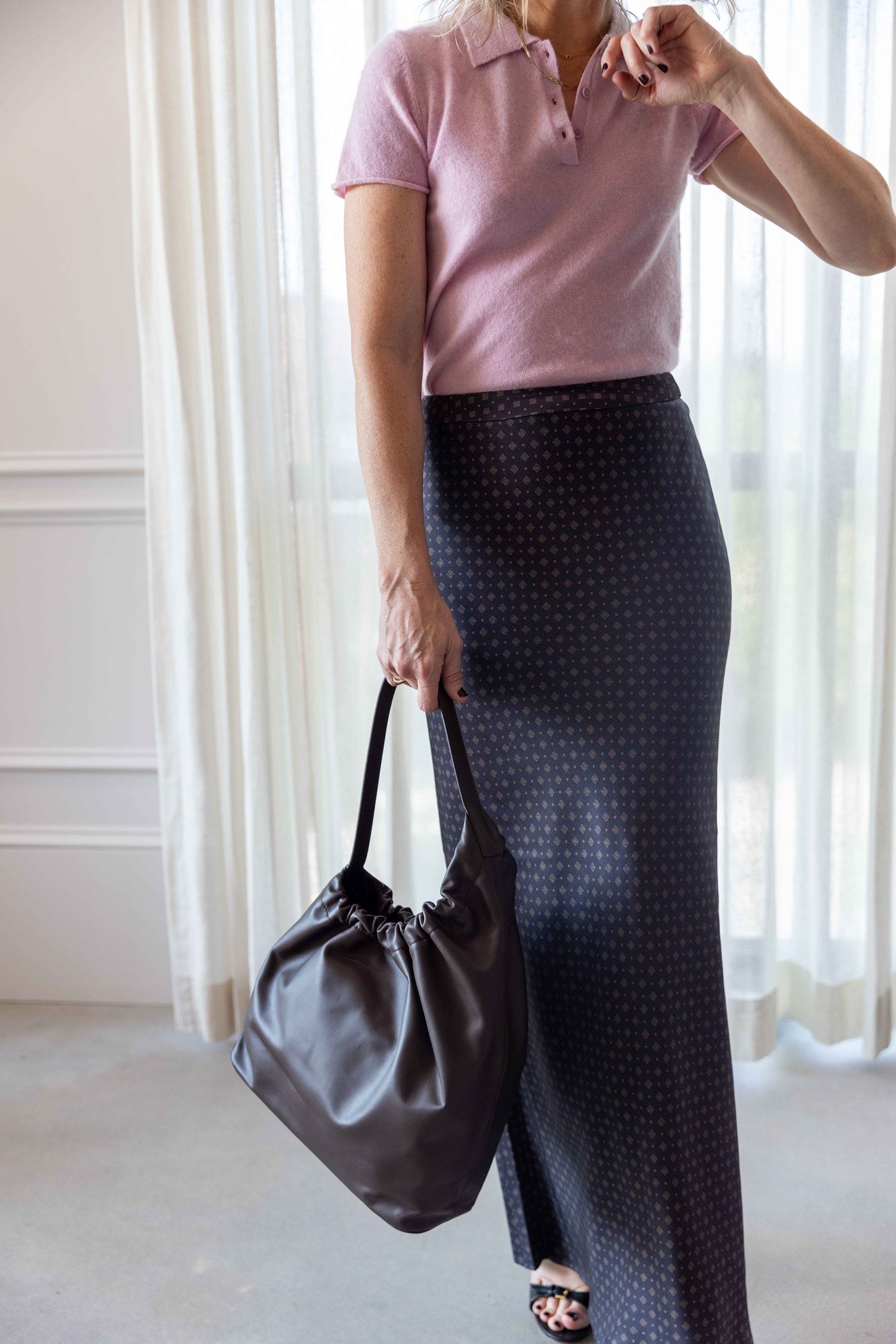 Aesther Ekme Demi Lune Cloud Handbag-Tabacco
