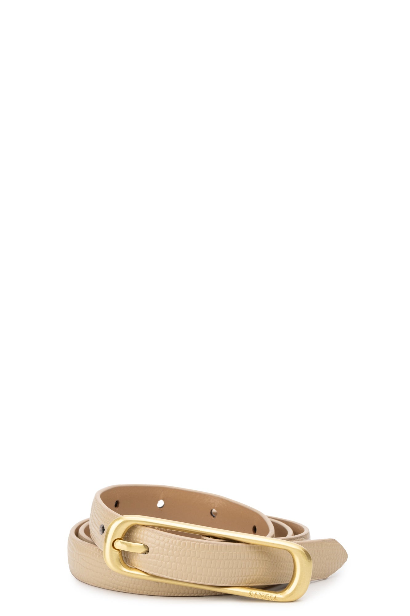 Sancia Felina Belt-Almond Lizard