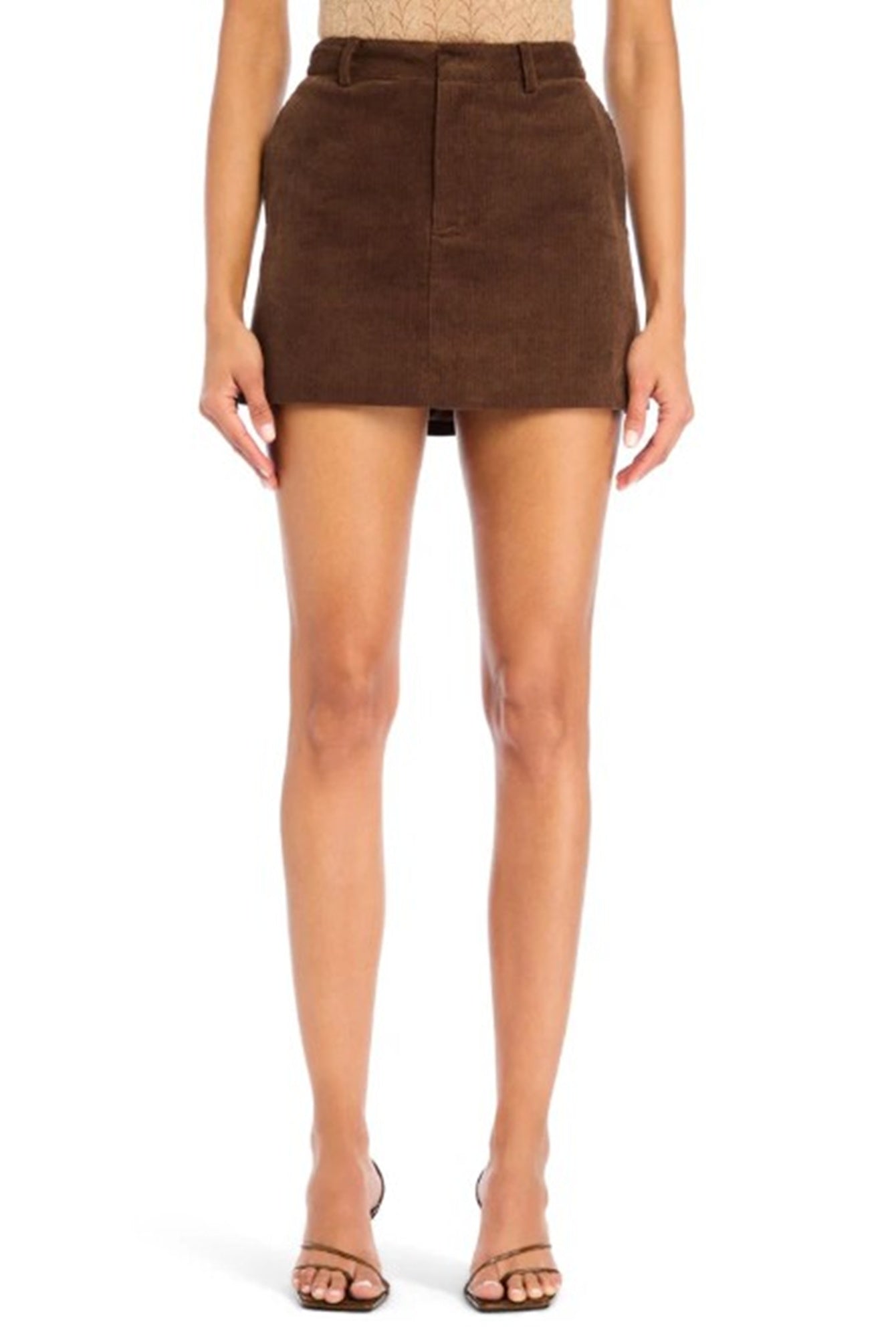 model wearing the seroya azalea mini skirt