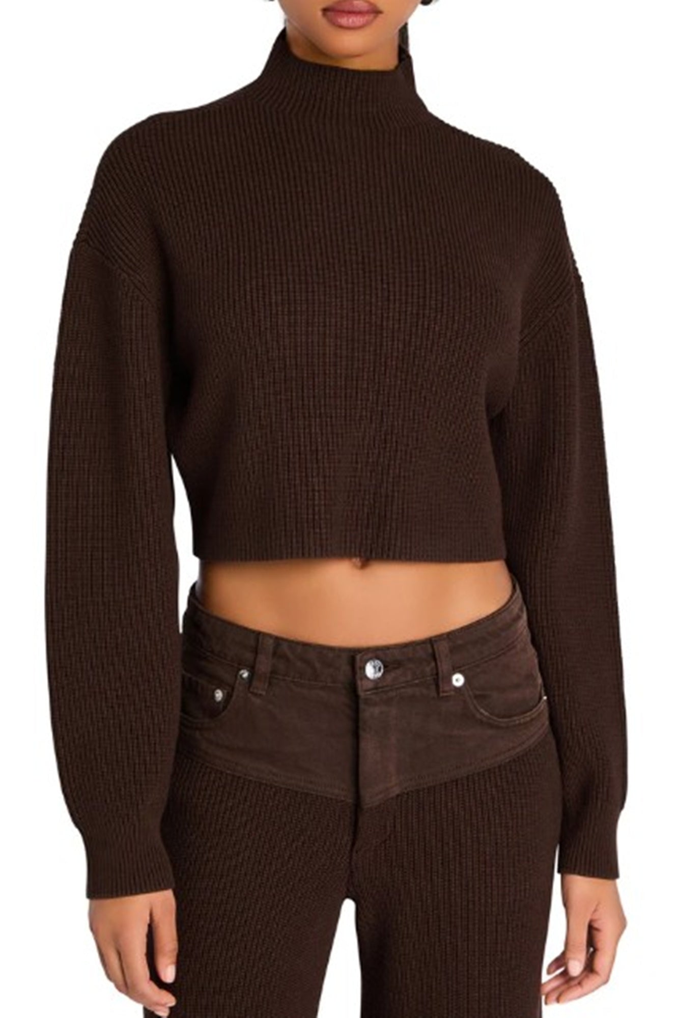 model wearing the seroya carmen sweater