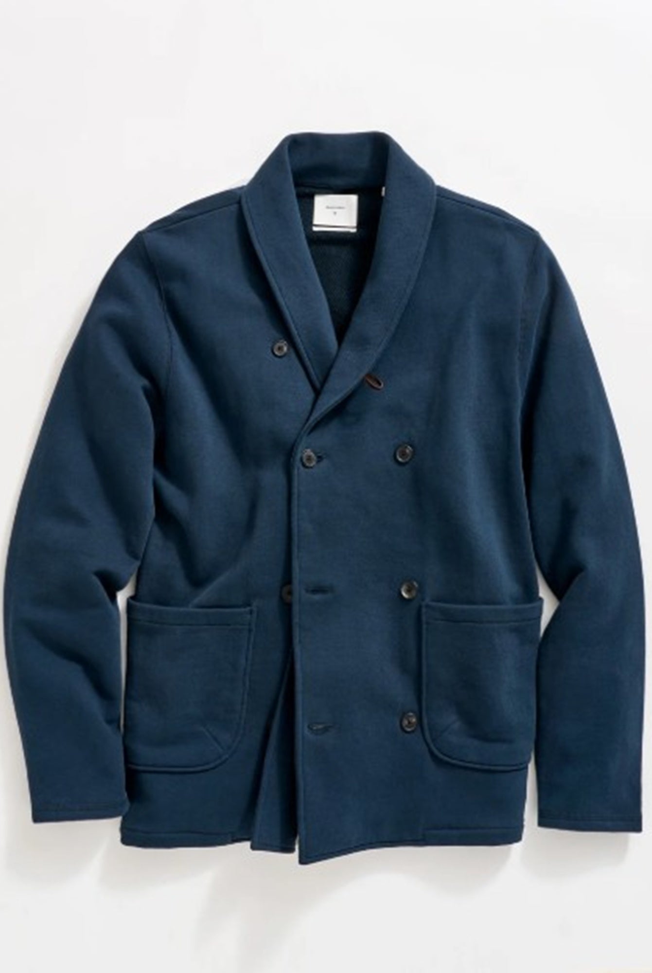 Billy Reid John Shawl Cardigan-Carbon Blue