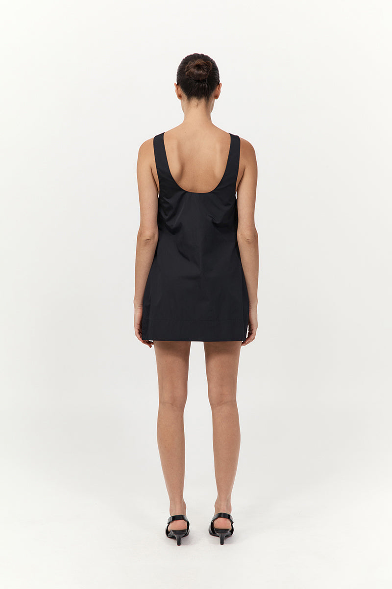 model wearing the st agni jordan mini dress