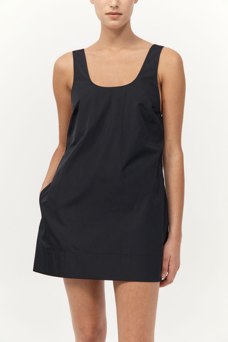 model wearing the st agni jordan mini dress