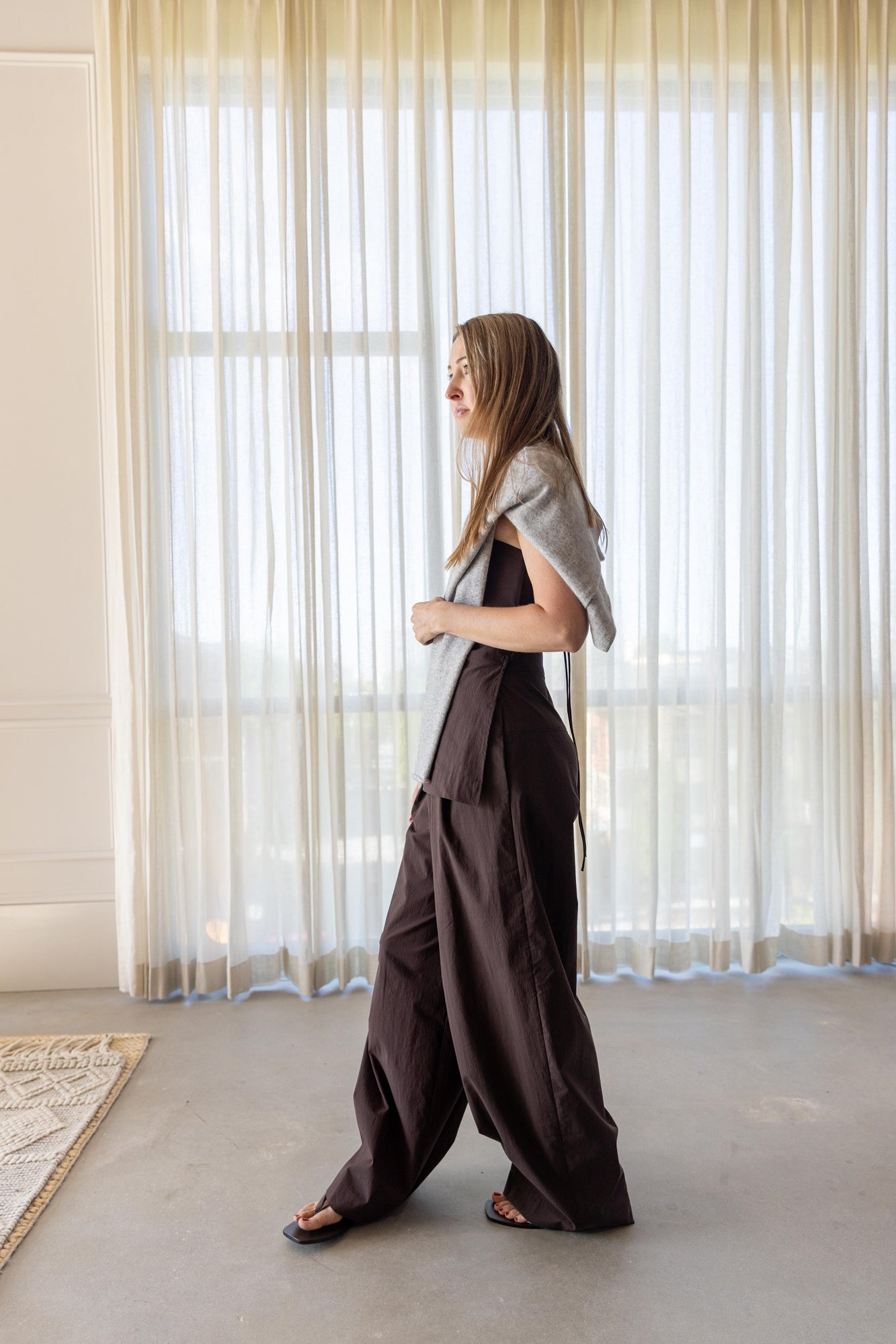 St Agni Strapless Rouleau Tie Top